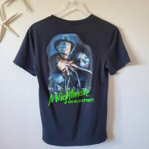 The Nightmare On Elm Street Shirt Graphic XS Women Black Halloween Horro…